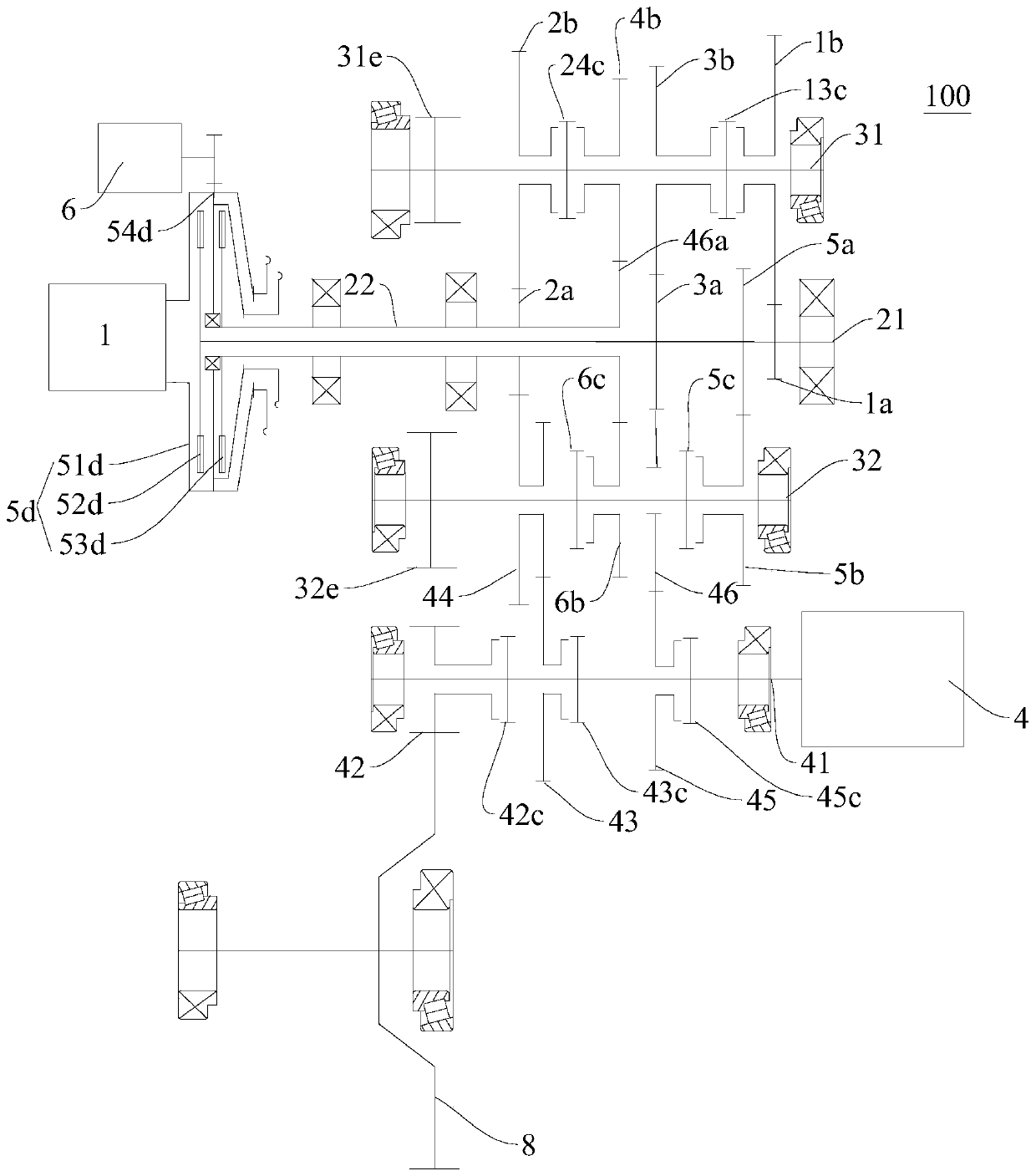 Power drive system for vehicle and vehicle