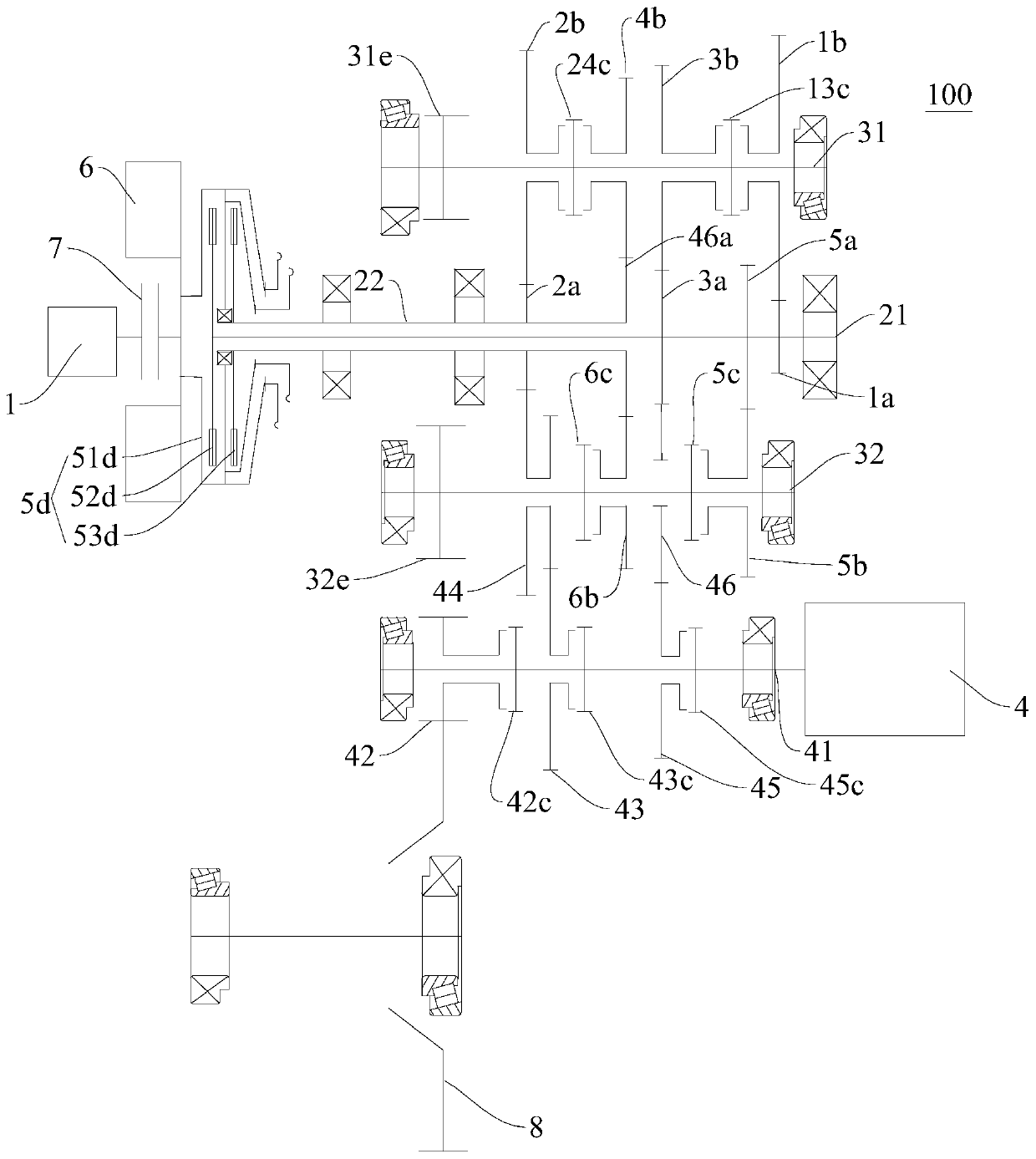 Power drive system for vehicle and vehicle