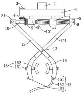Constructional engineering clamping device for hoisting various pipes