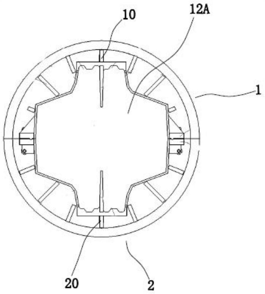 Tensioning device of concrete centrifugal pile mold