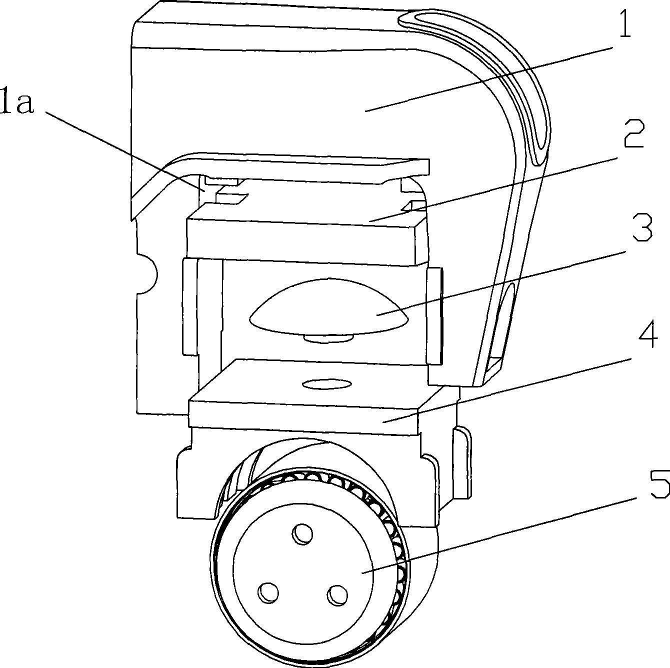 Auxiliary bearing saddle assembly for spherical cap of pendulum goods train