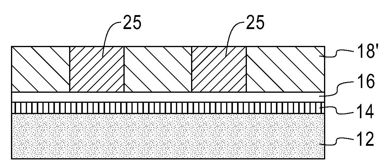 Patternable dielectric film structure with improved lithography and method of fabricating same
