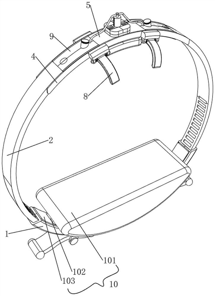 Artery puncture point compression device used after neurological interventional operation