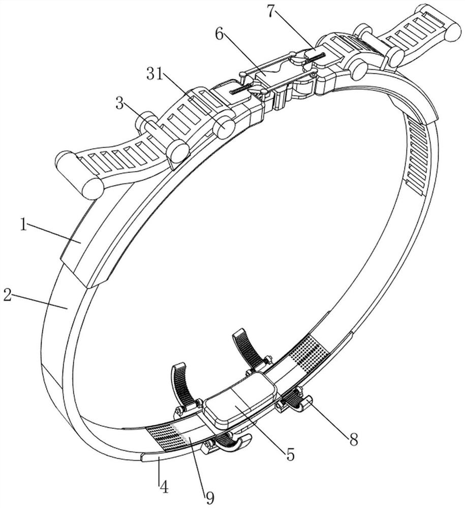 Artery puncture point compression device used after neurological interventional operation