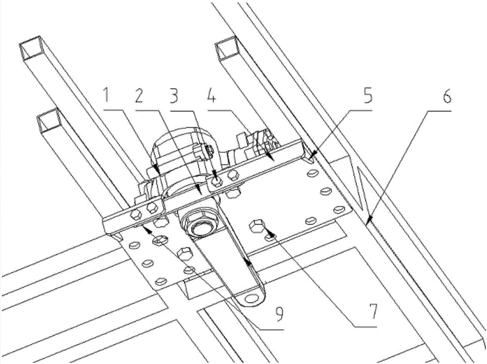 Split steering gear mounting system suitable for full-loaded passenger vehicle