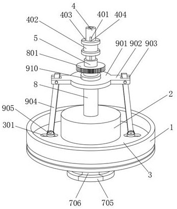 A clamping device and method for a wind power gearbox case cover