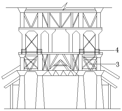 Reset reinforcing method for deformation of pavilion timer frame building