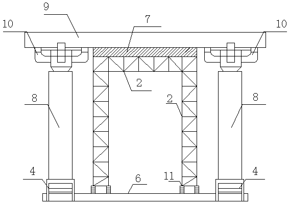 Reset reinforcing method for deformation of pavilion timer frame building