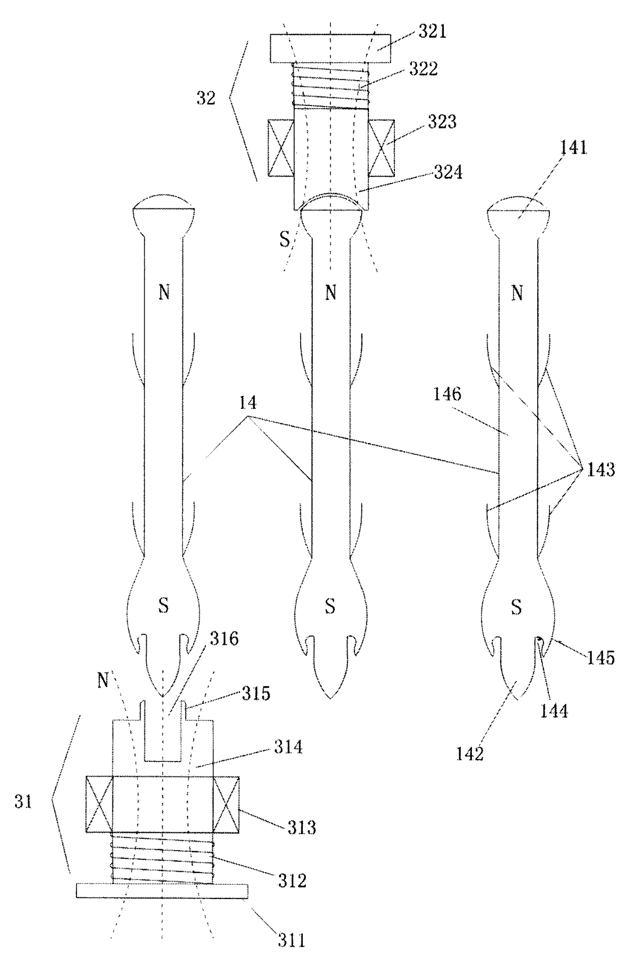Automatic unpacking feeding device and unloading mechanism
