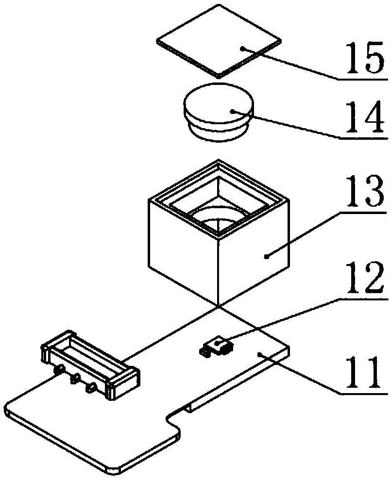 Microbiological intelligent structured optical 3D image module integrated system and preparation method