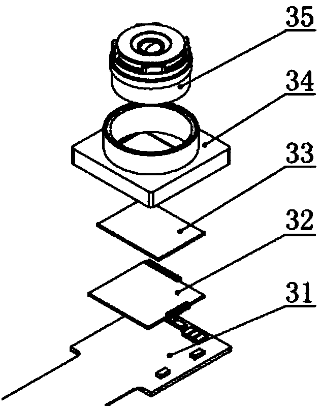 Microbiological intelligent structured optical 3D image module integrated system and preparation method