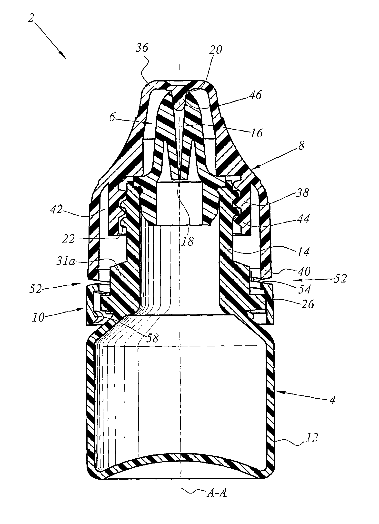 Assembly for conditioning and dispensing a medical liquid