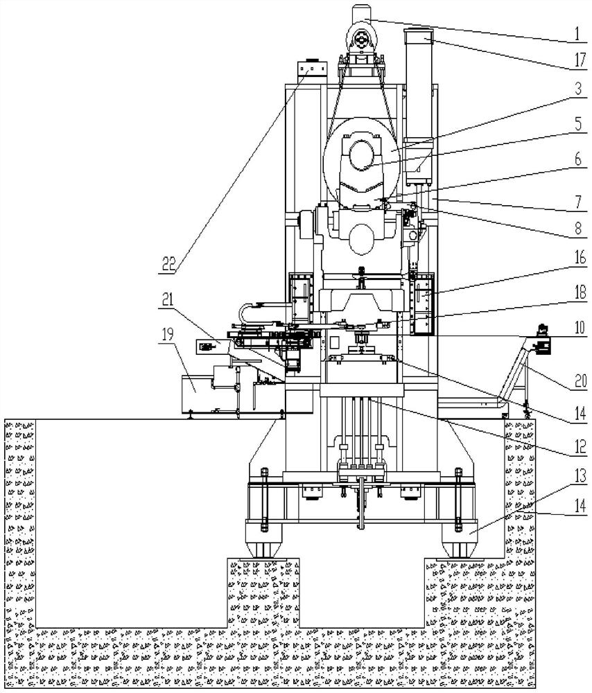 Automobile lightweight aluminum alloy hot die forging press