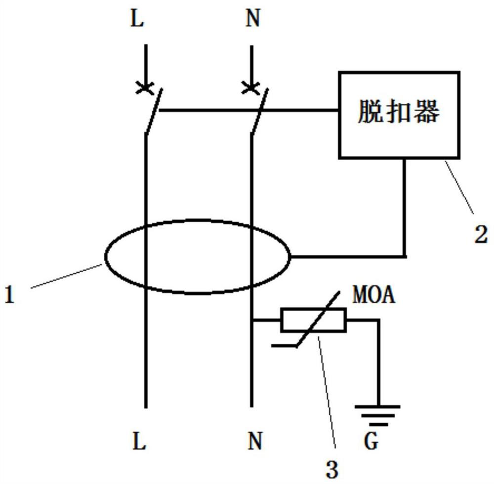 Zero-phase open-circuit protection circuit breaker
