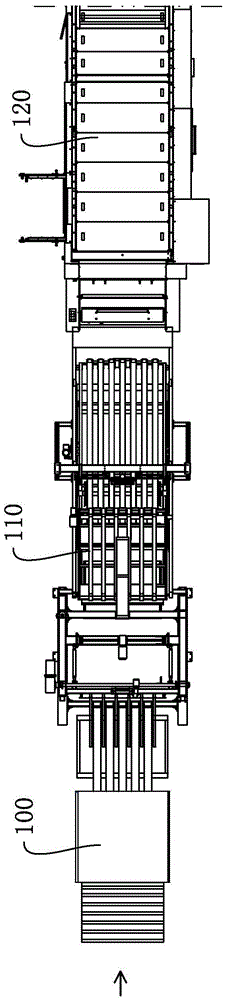 Corrugated case linkage production method and production line