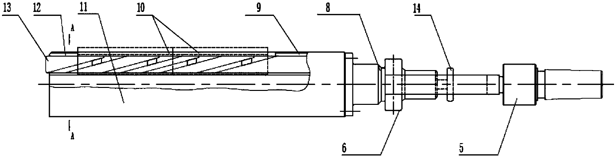 Field honing system with guiding rail and method for steam turbine rotor coupling nut hole