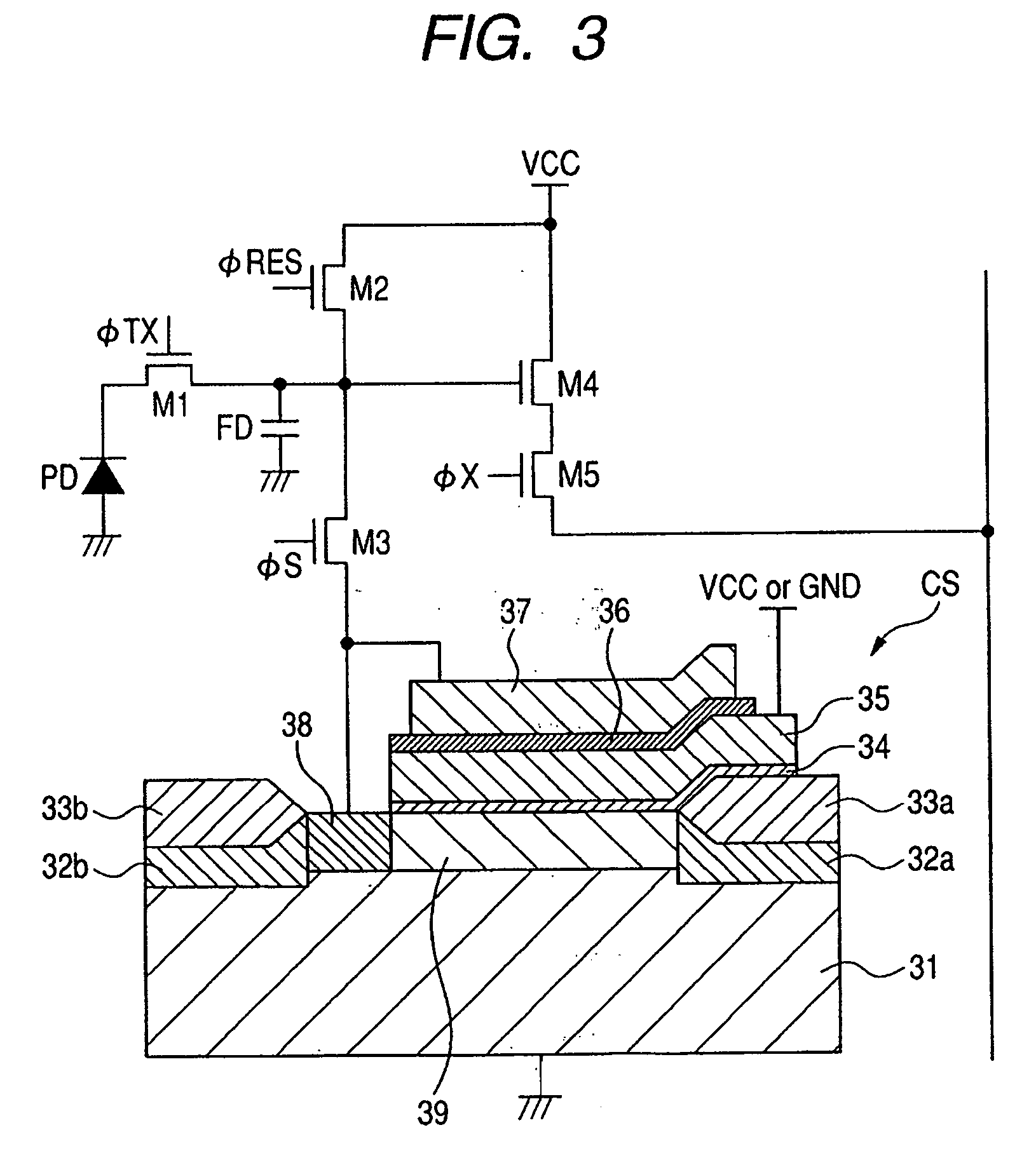 Solid state image pickup device and camera