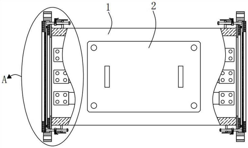 Waterproof structure for common-box bus of power station generator