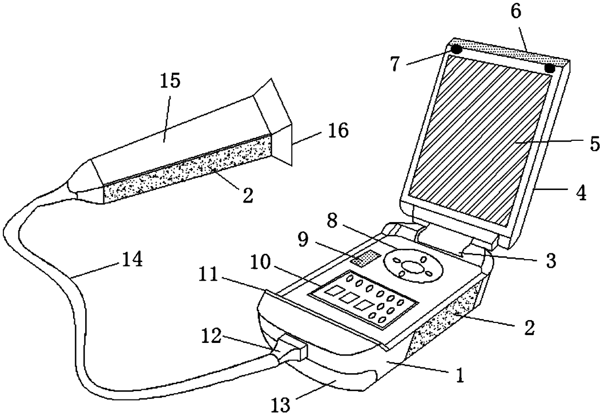 Handheld ultrasonic diagnosis apparatus