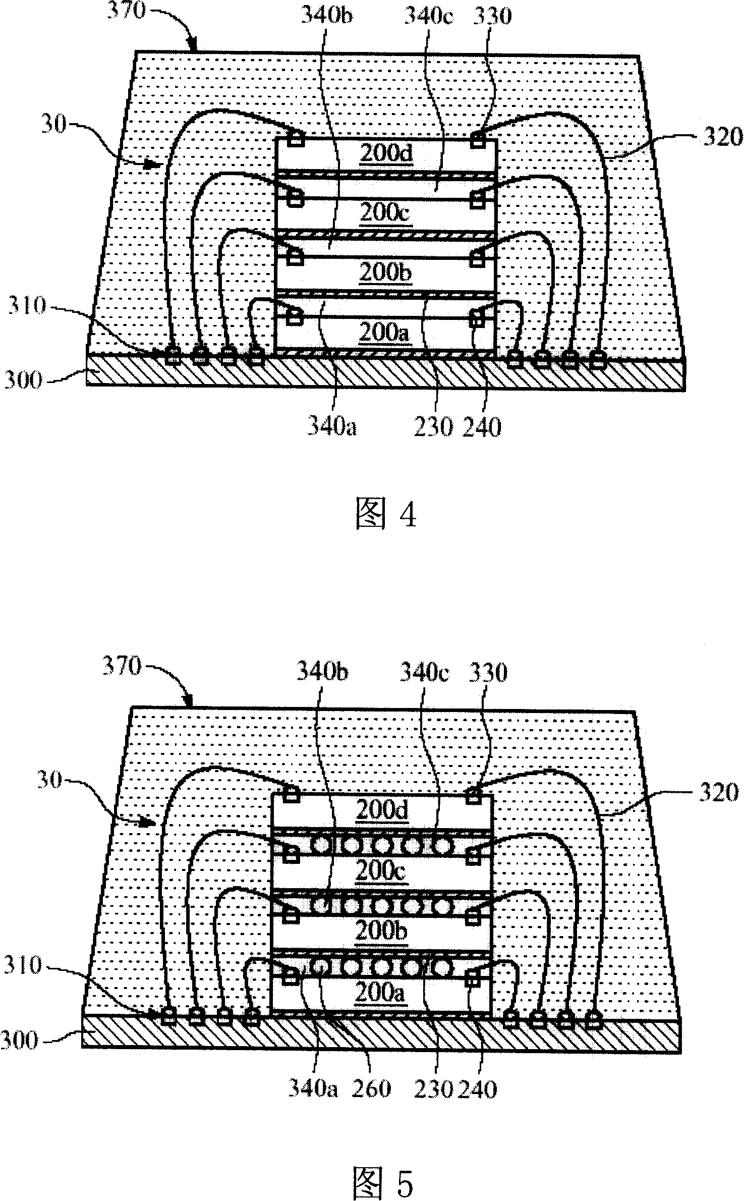 Multi-chip stacking type packaging structure