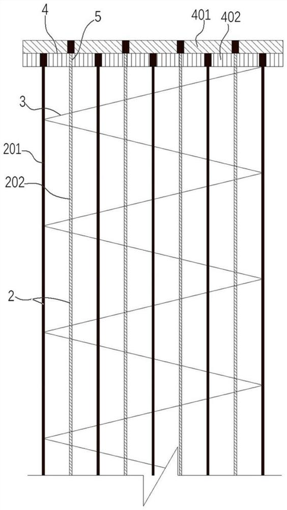 Low-prestress high-ductility mixed reinforced concrete pile and manufacturing method thereof