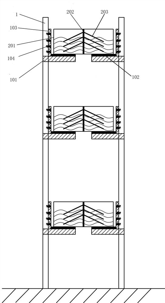 Tuned liquid energy dissipation and seismic mitigation pier structure
