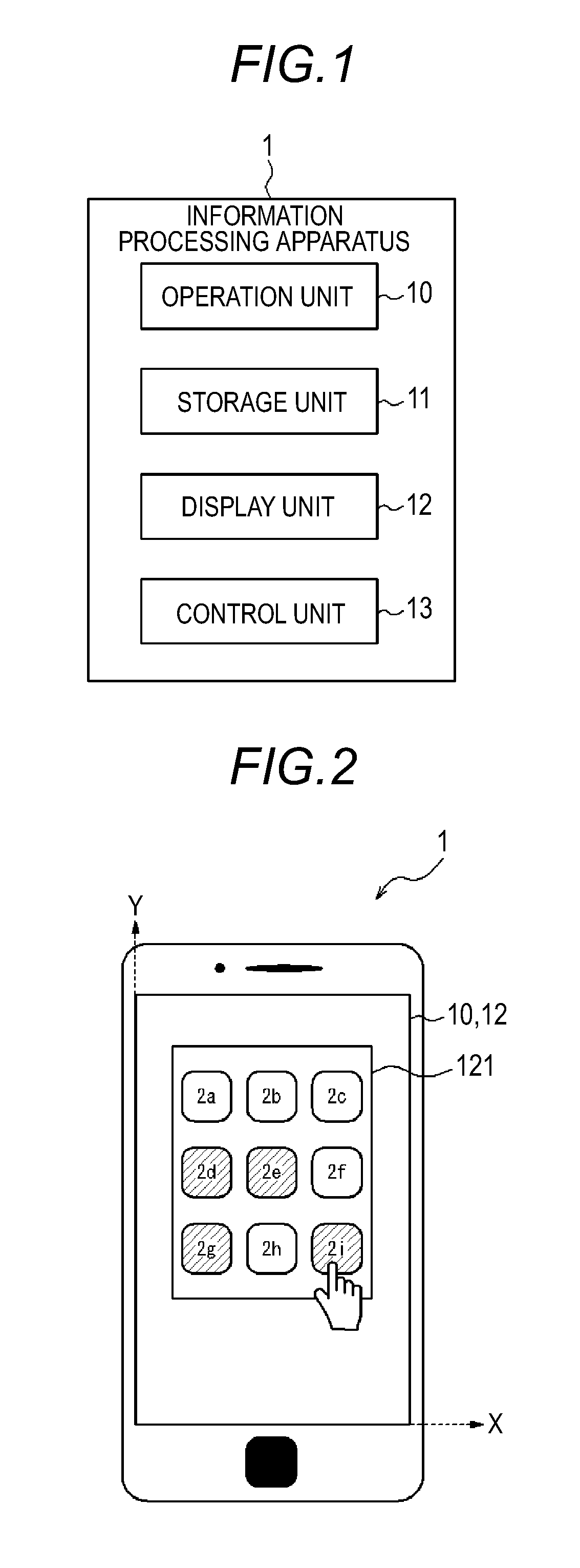 Game device having improved slide-operation-driven user interface