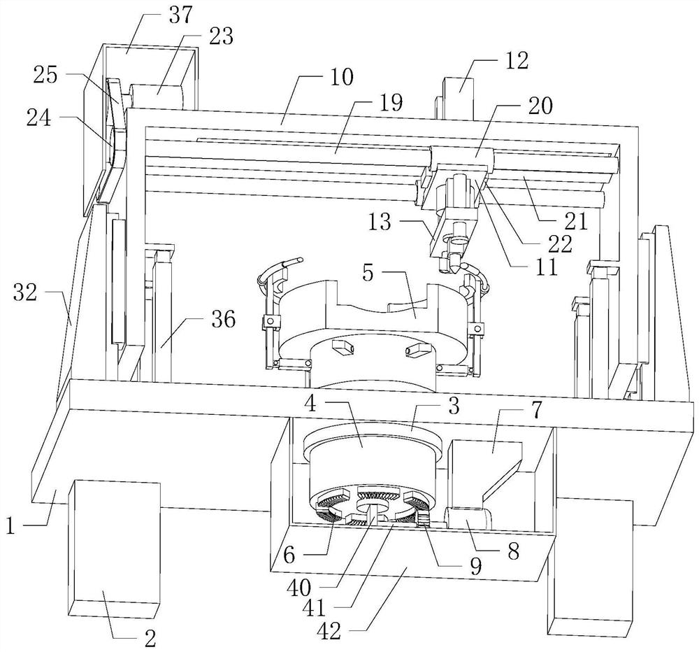 A vehicle-mounted air filter fixed hole automatic opening equipment