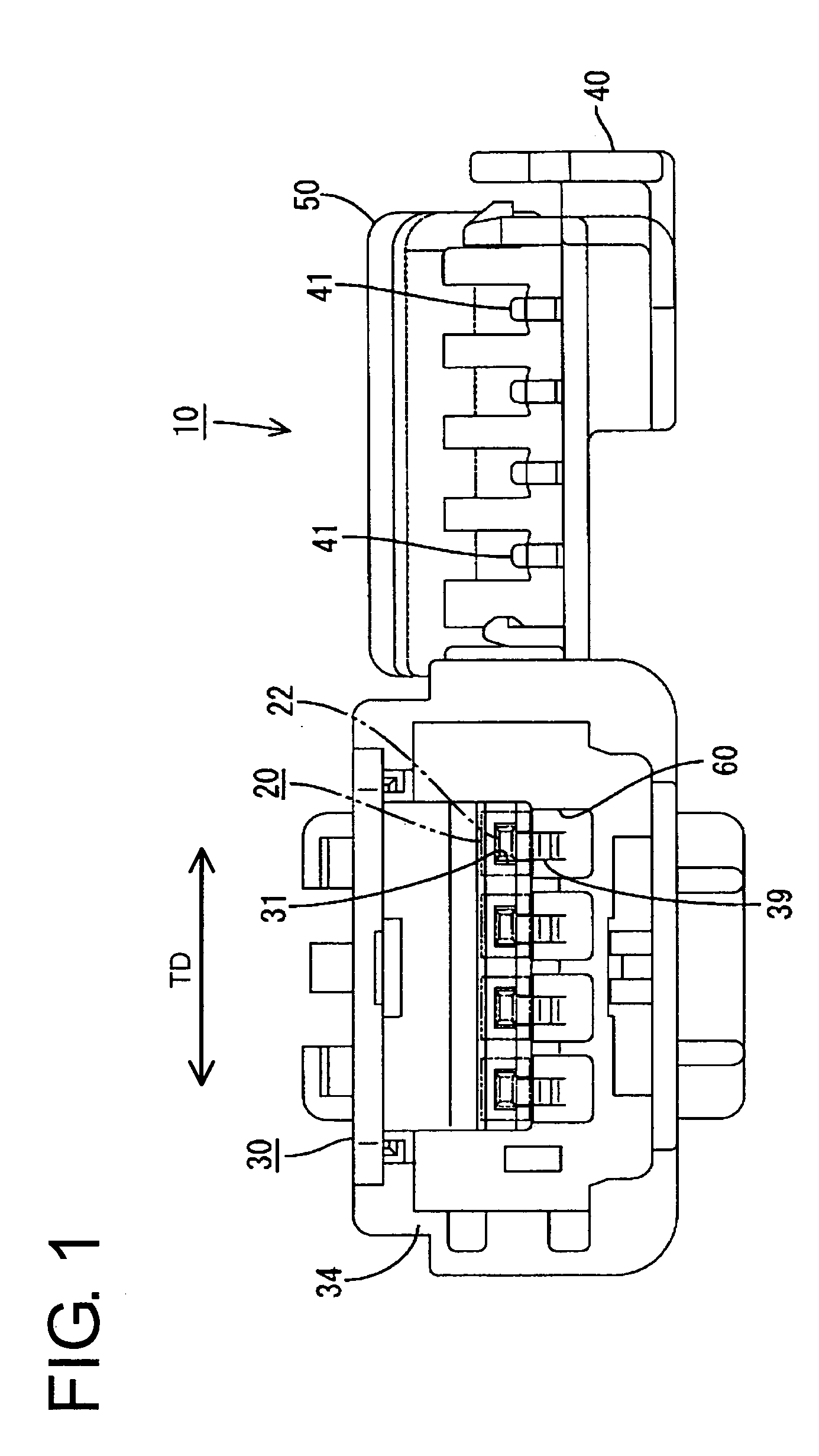 Connector and method of molding a connector