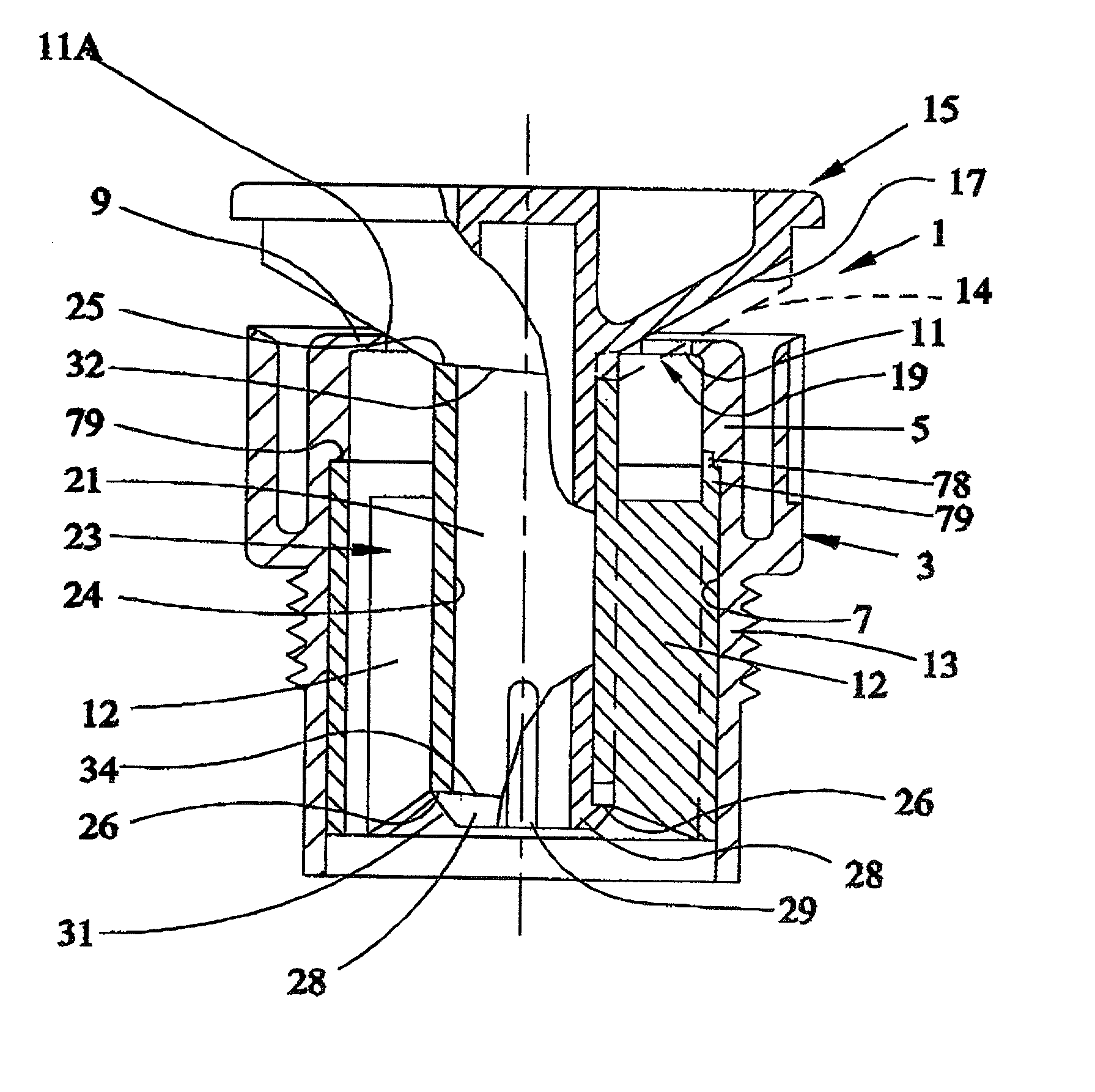 Spray nozzle with adjustable arc spray elevation angle and flow