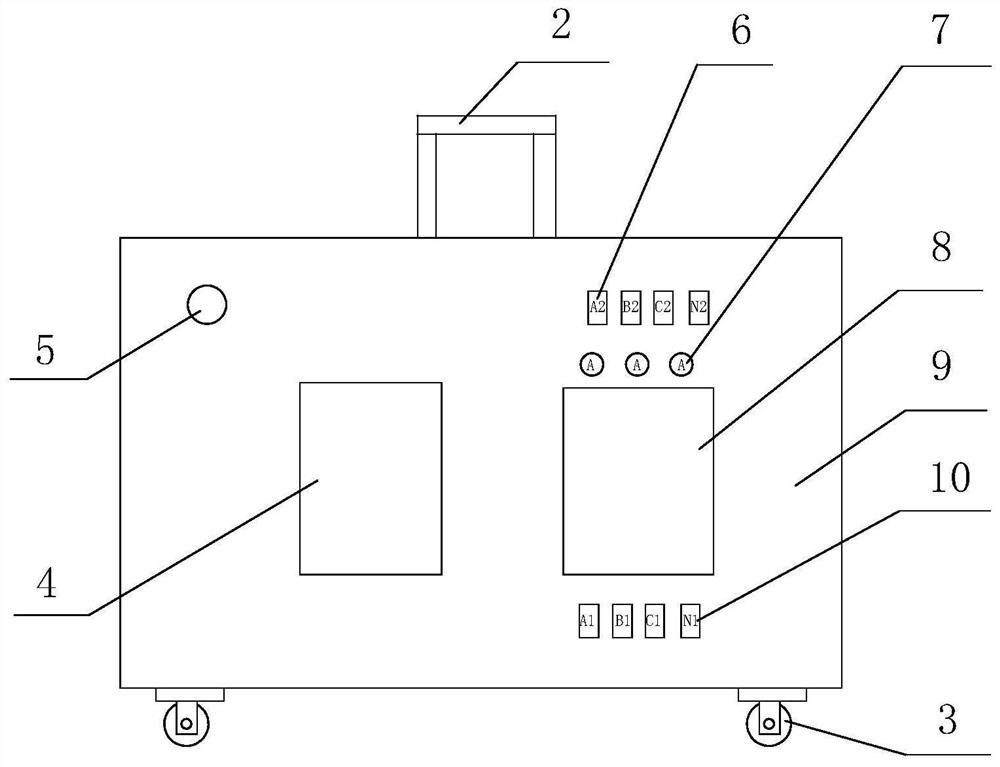 Low-voltage bypass hot-line work control box