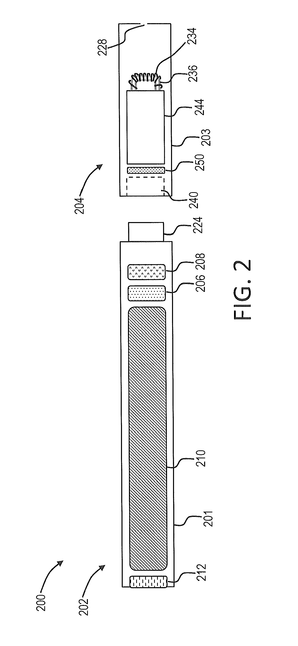 Electronic smoking article with improved storage of aerosol precursor compositions