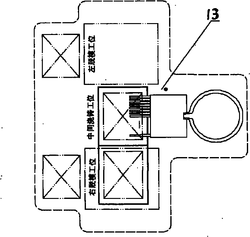 Rare non-ferrous metal vertical type automatic casting machine and matching casting method thereof