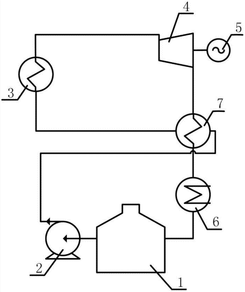 Stirling heat regenerator-organic Rankine cycle system and use method thereof