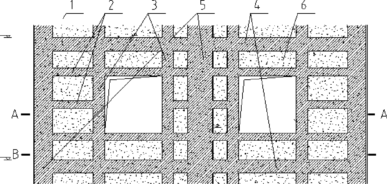 In-situ casting construction method of reinforced concrete structural system using phosphogypsum as wall material
