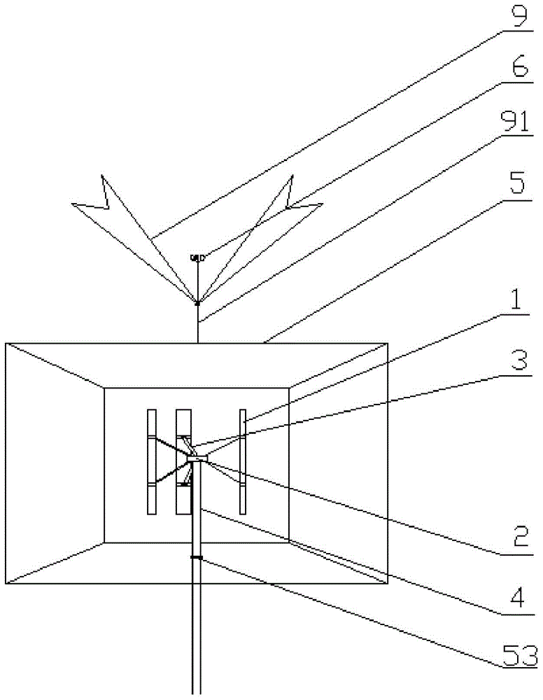 Vertical-axis wind driven generator