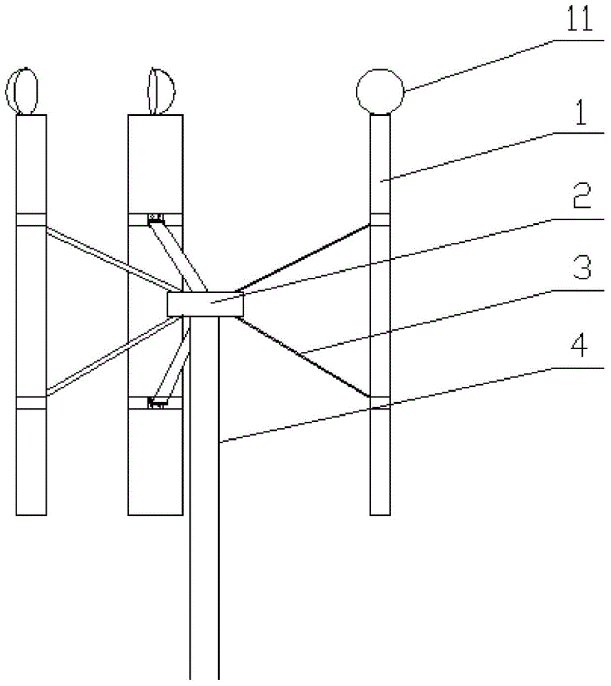 Vertical-axis wind driven generator