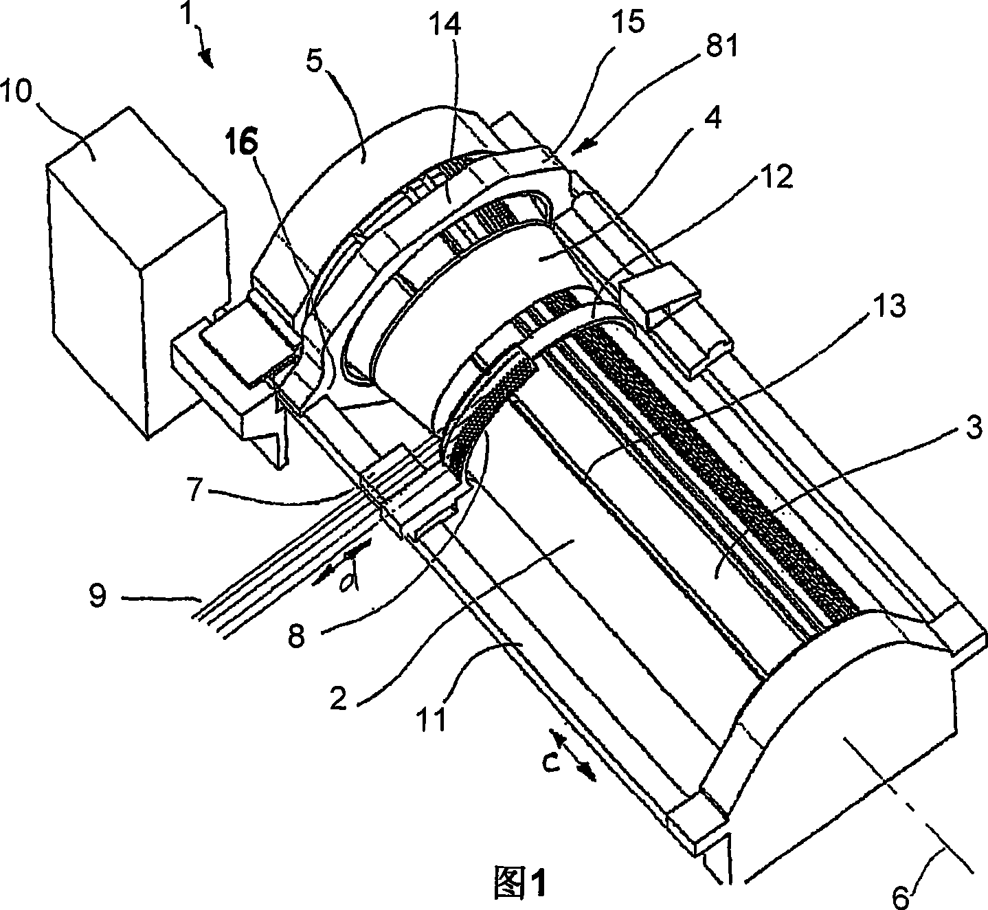 Method and device for thread distribution in a warping frame
