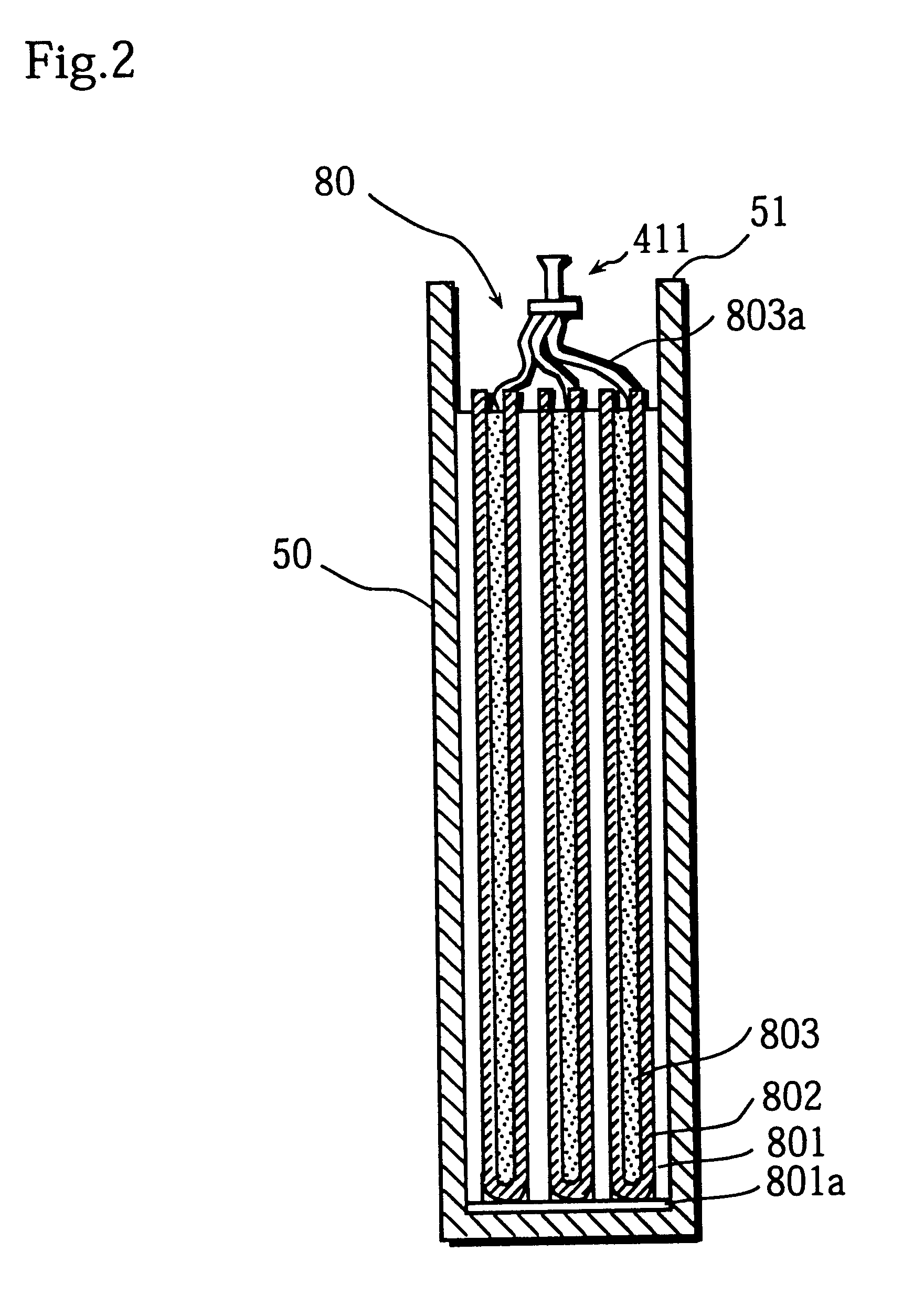 Sealed rectangular battery and manufacturing method for the same