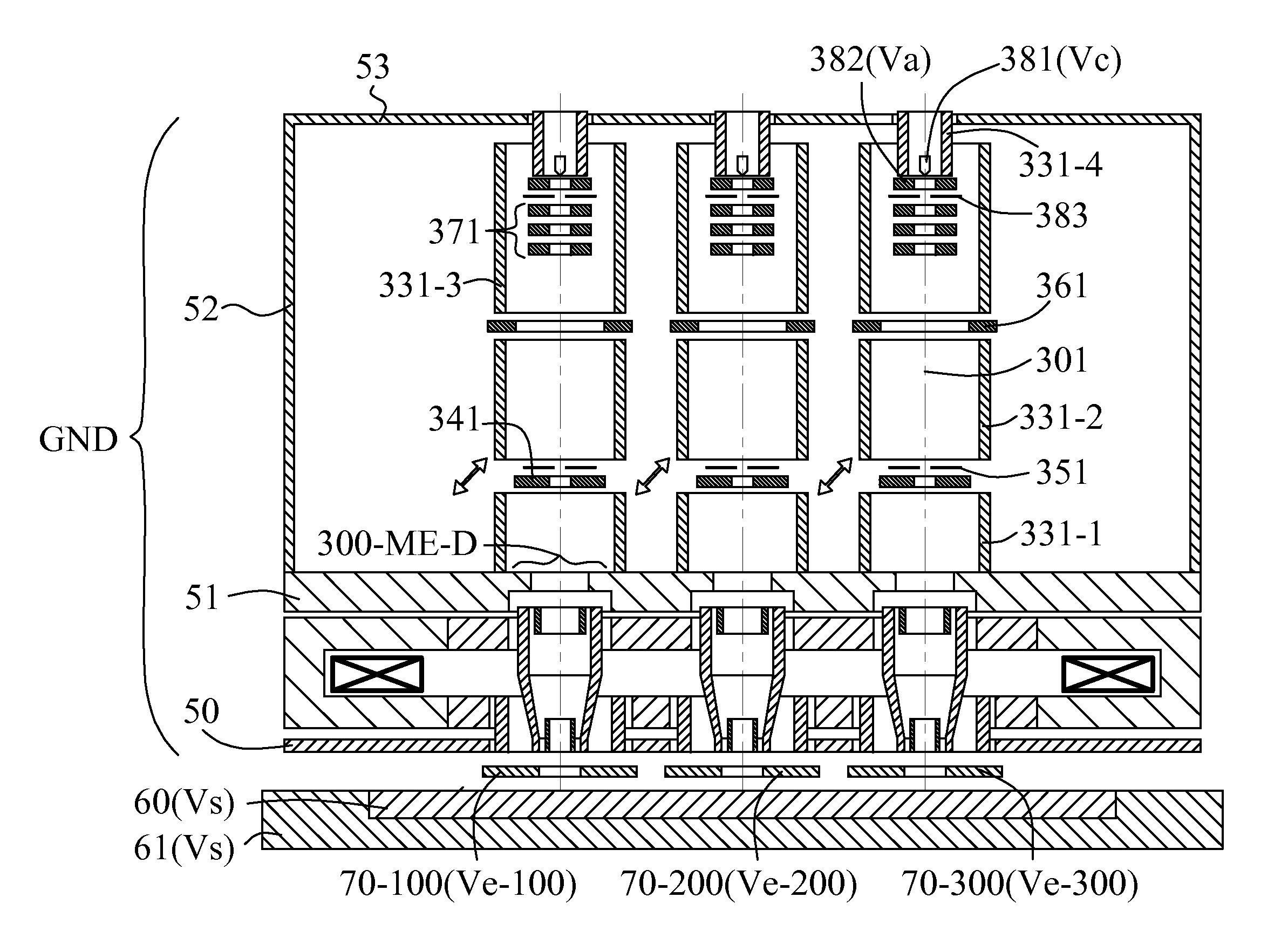 Apparatus of plural charged particle beams with multi-axis magnetic lens