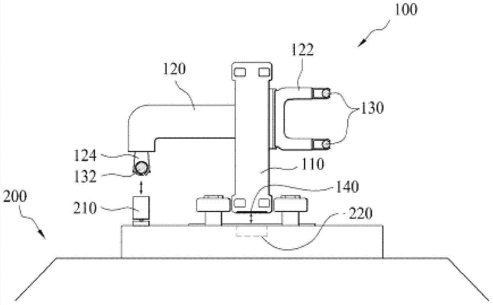 Wireless communication type cargo transferring system