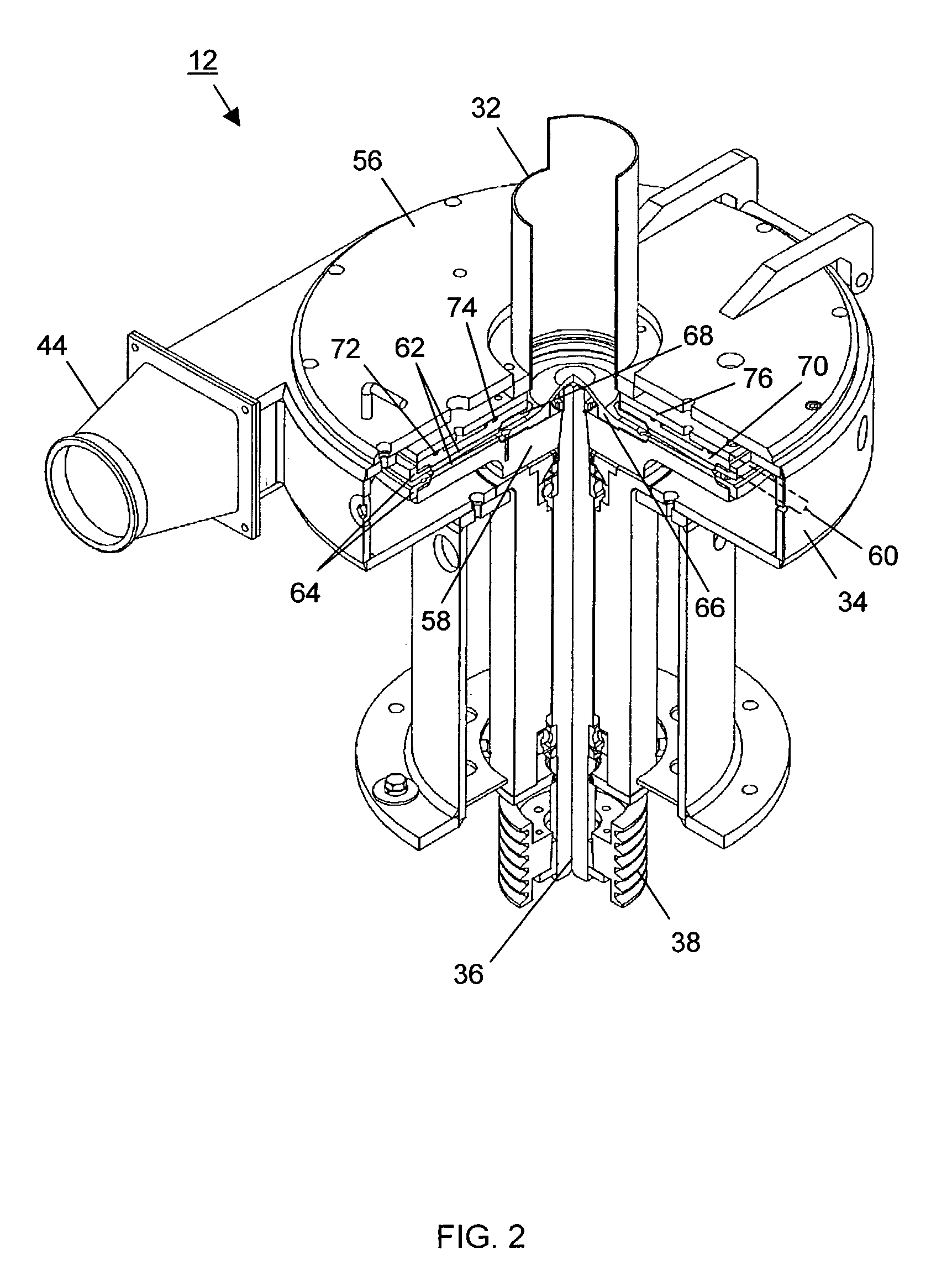 Disc mill assembly for pulverizing system
