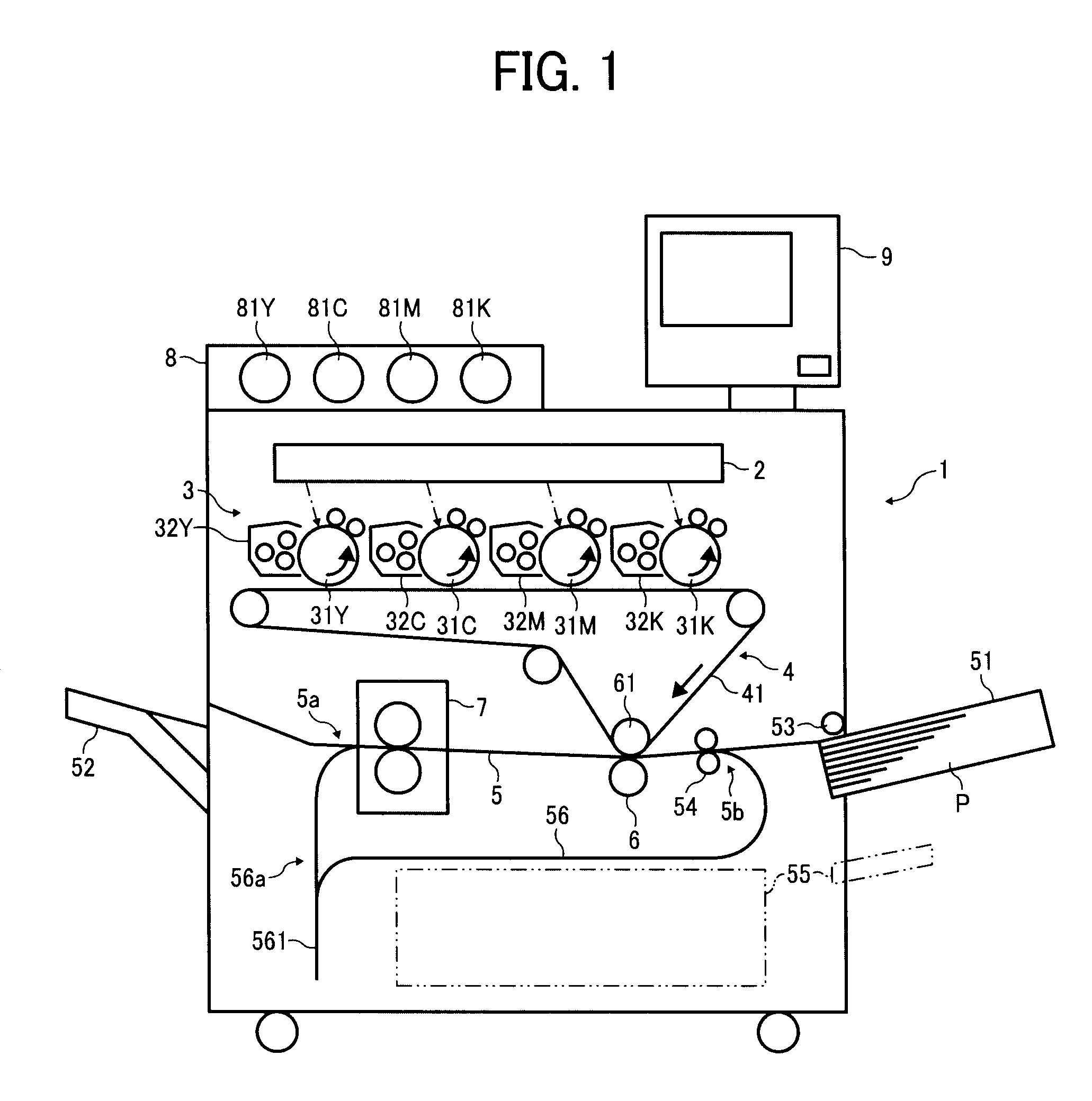 Image forming apparatus having improved serviceability