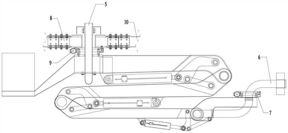 Rotary lining trolley pouring mechanism and method