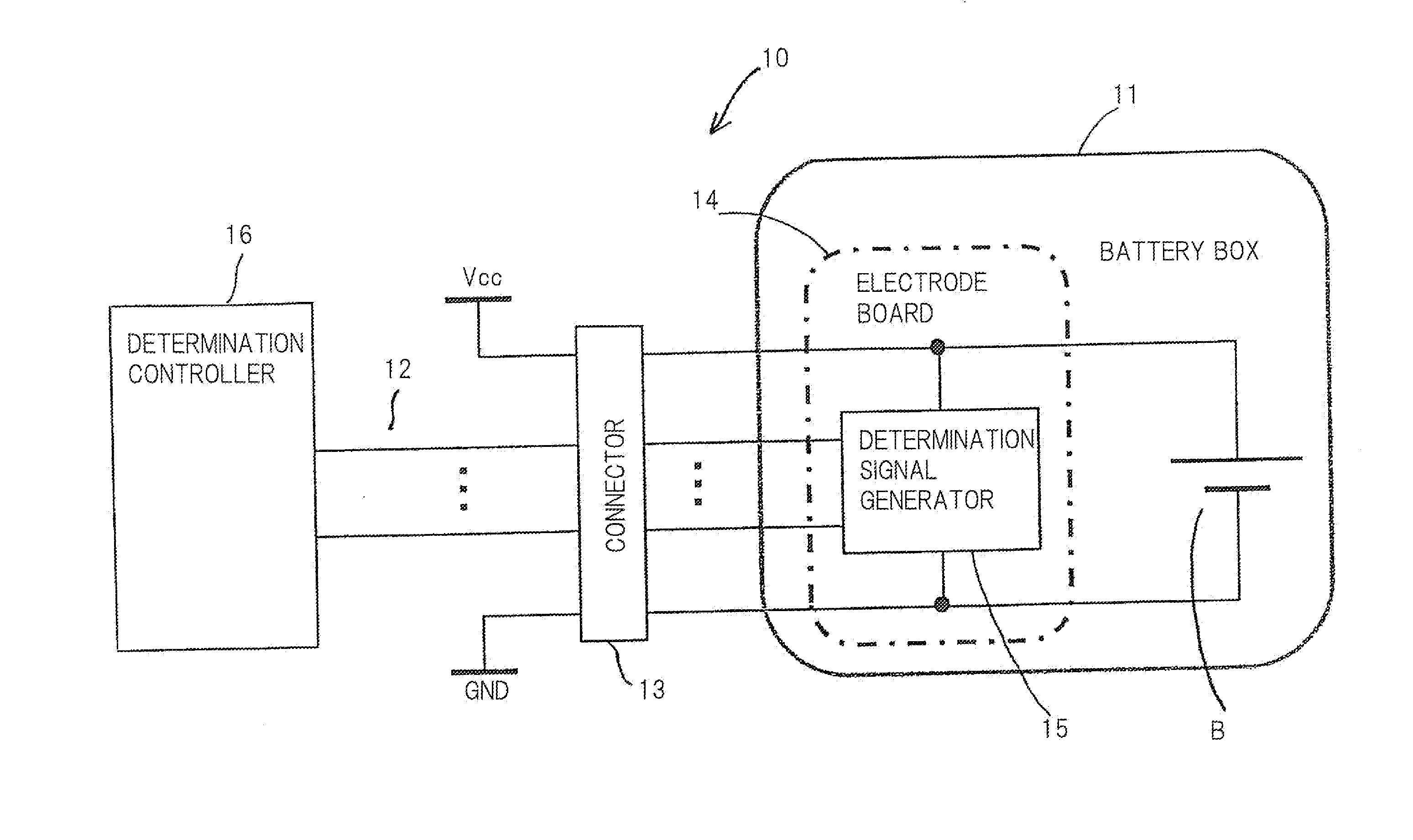 Battery type determination device and battery-driven electronic device including the same