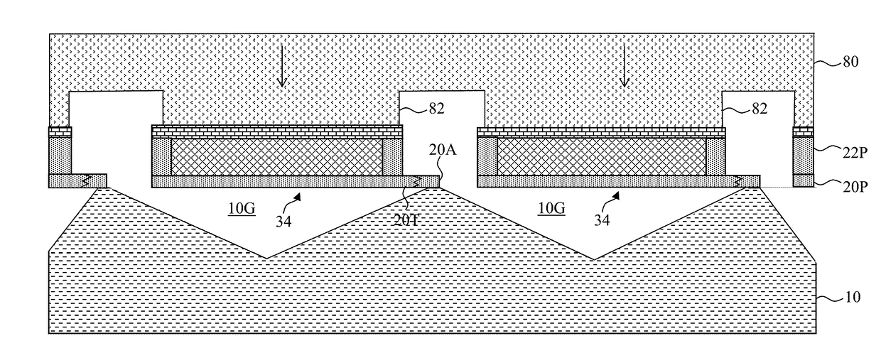 Isolation structure for micro-transfer-printable devices