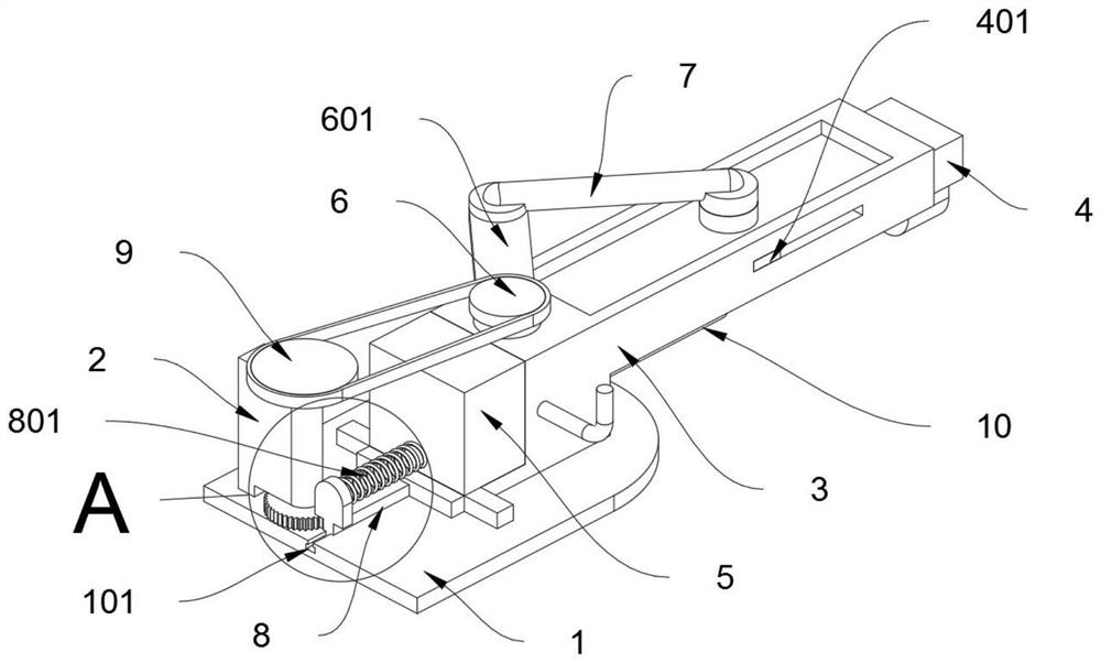 A transmission shaft device for swing arm type machinery