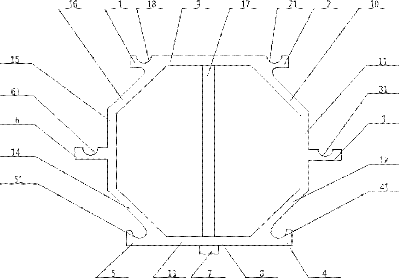 Conductor support frame for mechanical vibrating deicing of six-bundle conductor
