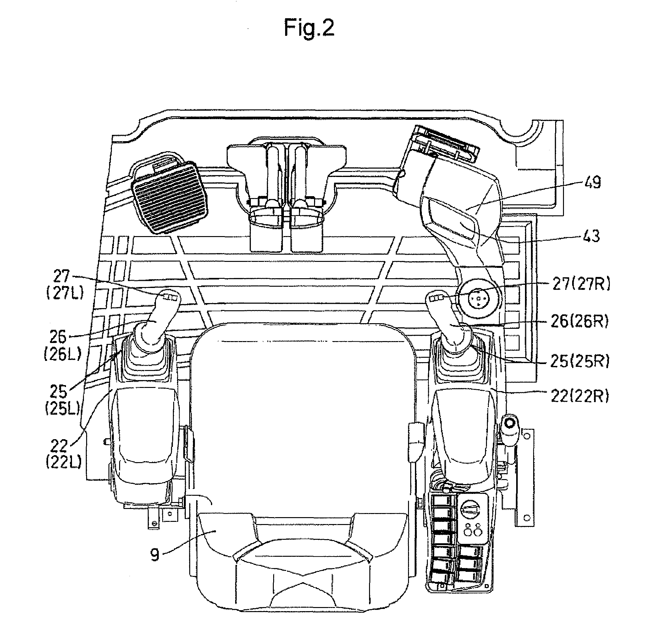 Display device of work vehicle