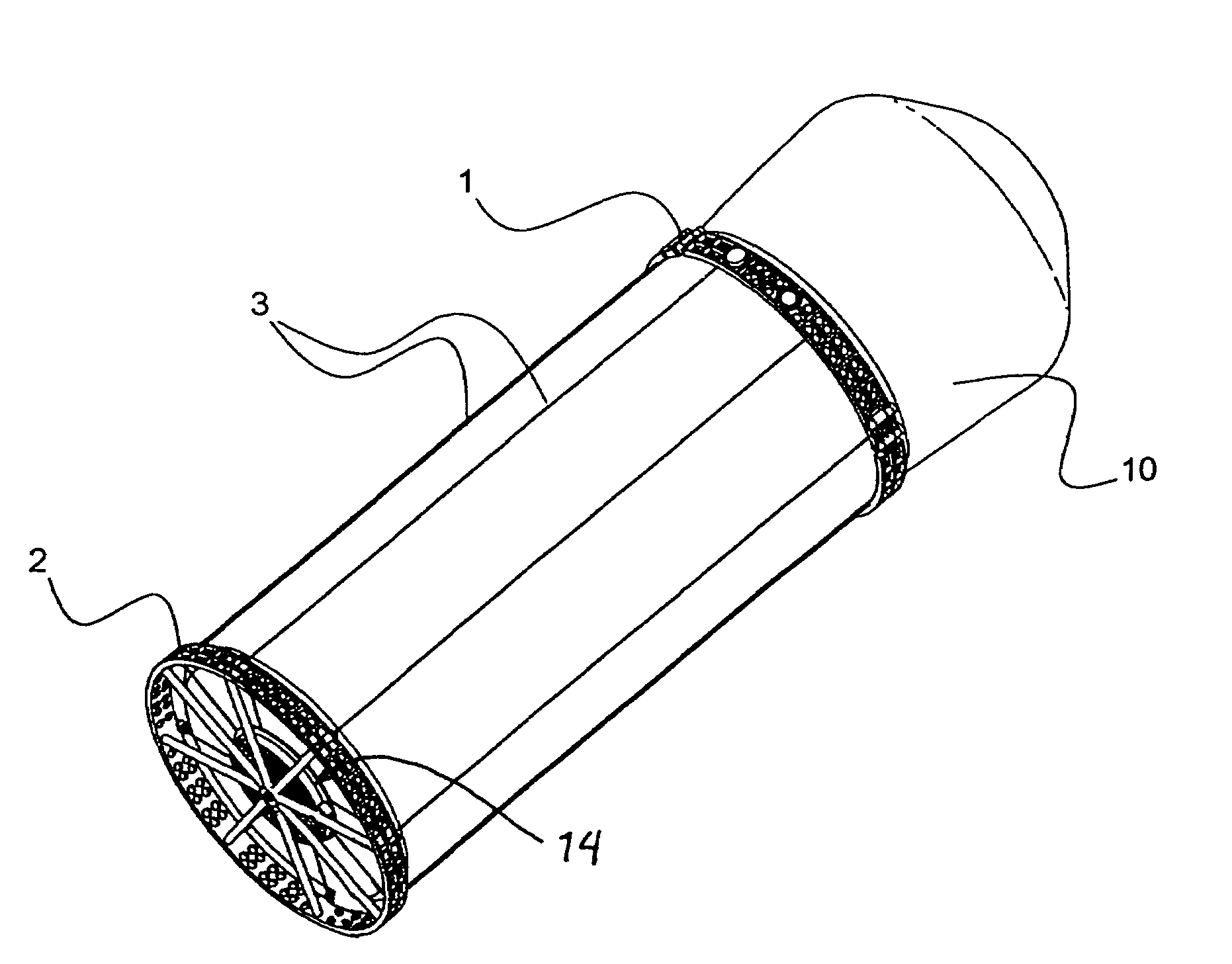 Apparatus with axis-parallel tension cables for ejecting a spin-stabilized body from a spacecraft